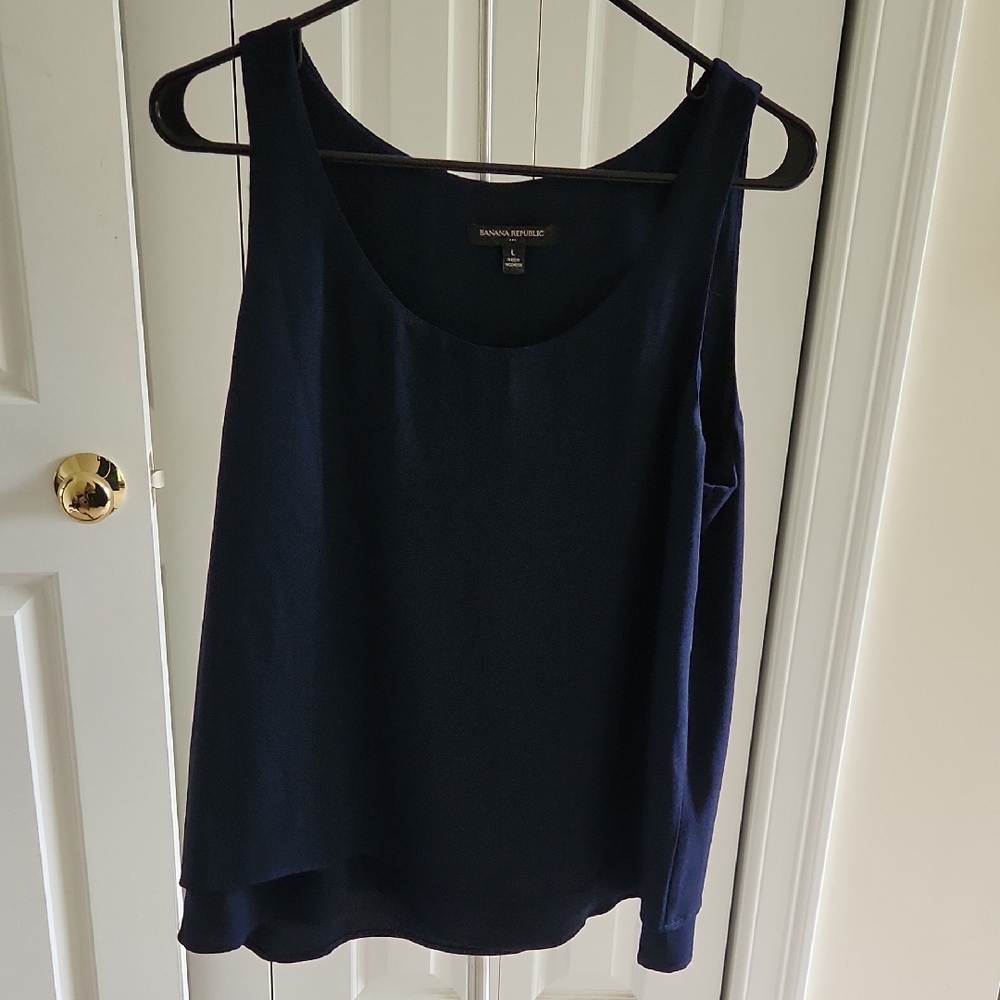 Banana Republic Black Relaxed Tank Top